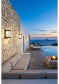 Resim Ba 186/759 Metal Gövde Pleksi Camlı Dekoratif Aplik 14x25 Cm Gri 