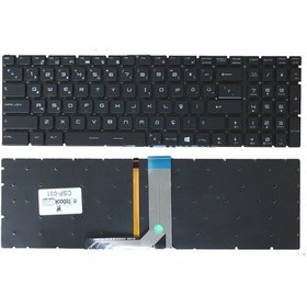 Resim Msi Ge72 2Qe-033Tr Apache Uyumlu Notebook Klavye Siyah Işıklı 