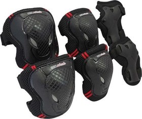 Resim Çocuk Scooter & Paten Koruma Seti – Kaliteli Dizlik ve Dirseklik Seti (S) Kırmızı FR37715 
