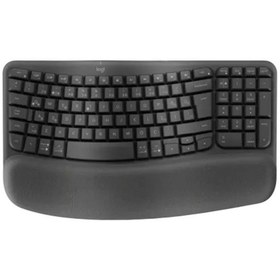Resim LOGITECH WAVE KEYS KABLOSUZ ERGONOMİK KLAVYE GRİ 920-012311 