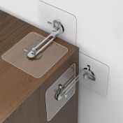 Resim 6 adet Metal Mobilya Bağlantısı, Ağır Hizmet Yapışkanlı Devrilme Önleyici Güvenlik Kayışları, Çocuk Güvenliği ve Deprem Direnci için Deliksiz Dolap Duvar Bağlantıları, Matkapsız Mobilya Sabitleme Bağlantı Elemanı 