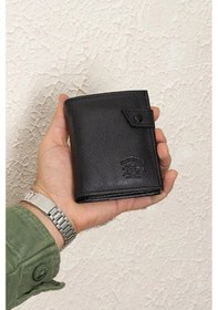 Resim Tuldar Erkek Deri Bozuk Para Hazneli Kartlık Cüzdan 10x12cm Tul515 Siyah 