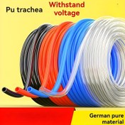 Resim 10 Metre 32,8 Ayak Pnömatik Şeffaf PU Hortum Hava Borusu 5/32" (4mm), 1/4" (6mm), 5/16" (8mm), 3/8" (10mm) Dış Çaplı Hava Fren Sistemi veya Sıvı İletimi için PU Hortum 