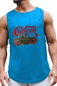 Resim BLUU Chopper Kolsuz Sporcu T-shirt Tank Top Spor Atlet 