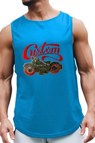 Resim BLUU Chopper Kolsuz Sporcu T-shirt Tank Top Spor Atlet 