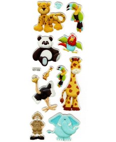 Resim Sticker Kabartmalı Stiker Defter, Planlayıcı Kzy1059 16x7 Cm - Orman Hayvanları 