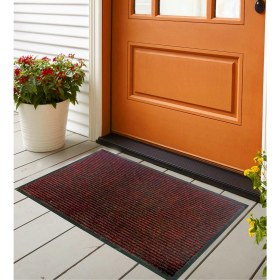 Resim Butik Yıldız Nem Alıcı Toz Kontrol Paspası Kapı Önü Toz&nem Kontrol Paspasları 50 cm x 80 cm -Bordo Renk 