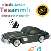 Resim Polygold Klasik Model Araba Kablosuz Hoparlör TF Kart USB Bluetooth FM Radyo Aux Destekli Bluetooth Speaker 