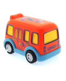 Resim MEGA Çek Bırak Mini Sevimli Turuncu Otobüs 
