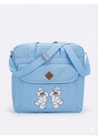 Resim Faalbaby Anne Bebek Bakım Çantası Mavi 