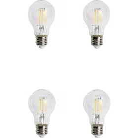 Resim Heka LED Filament Rustik Ampul 6W Gün Işığı - 4 Adet 