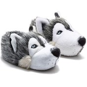 Resim Twigy Husky CC0531 Kadın, Garson Boy Hayvanlı Panduf Gri 36/41 Gri 