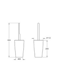Resim VitrA Eternity A4432257 Tuvalet Fırçalığı, Beyaz 