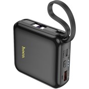 Resim Hoco Q23 Blade 10000mAh 22.5W+PD20W Kablolu Powerbank (Siyah) 