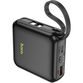 Resim Hoco Q23 Blade 10000mAh 22.5W+PD20W Kablolu Powerbank (Siyah) 