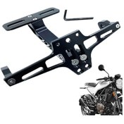 Resim Motosiklet Plaka Tutucu Arka Alüminyum Lisans Tutucu Plaka Çerçeveleri Kadınlar Black Germany 1 ADET 