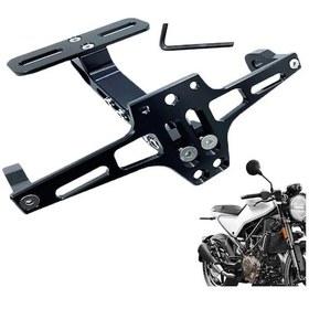 Resim Motosiklet Plaka Tutucu Arka Alüminyum Lisans Tutucu Plaka Çerçeveleri Kadınlar Black Germany 1 ADET 