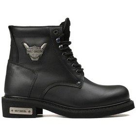 Resim Harley Davidson Siyah Kadın Botu 025G100109-Black-Derı 
