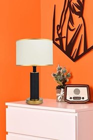 Resim MİNİMAL E-TİCARET & BİLGİ TEKNOLOJİLERİ İcon Black Contrast Abajur (Bej) 