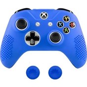Resim Willowhaven Xbox One S Silikon Kılıf + 2 Adet Joystick Başlığı Mavi 