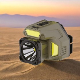 Resim Panther 900 Lümen Usb Şarjlı Led Kafa Lambası Pt-5228 Gri 