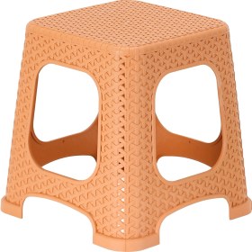 Resim Mandella Sağlam Plastik Star Rattan Küçük Tabure Tik (1 ADET) 