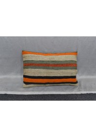 Resim Zehra Abla Halı Yeni El Dokuma Dekoratif Kilim Kırlent Yastık Kılıfı 6665 Çok Renkli 