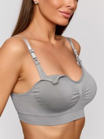 Resim Borcelle Desteksiz Emzirme Sütyeni 252870559 Gri 