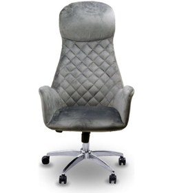 Resim Spider Gri Kumaş Makam Koltuğu Gri 