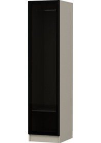 Resim Minar Kale 1 Kapaklı Dolap Cam Kapak 210cm - Kumtaşı/füme - Askılıklı Kumtaşı 