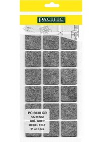 Resim Pacıfıc Gri Yapışkanlı Keçe 30mm X 30mm 