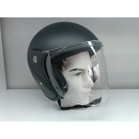 Resim Kt Mrthelmets Motosiklet Kaskı Yarım 1-sınıf Mat Siyah 