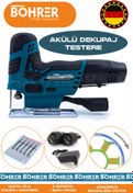 Resim BÖHRER ALMAN BÖHRER V598 ÇİFT AKÜLÜ AVUÇ İÇİ DEKUPAJ TESTERE MAKİNESİ 