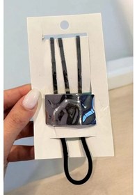 Resim Caş Dekorasyon Gümüş Renkli Metal Lastik Toka Ve Tel Toka Seti Gümüş 