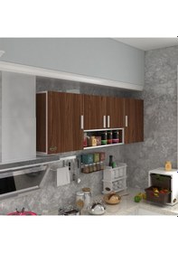 Resim Kenzlife hazır mutfak packey cvz 060*180*22 mutfak banyo dolabı kapaklı raflı 