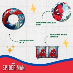 Resim Mena Rise Spider-Man Kolluk & Simit & Deniz Topu Bestway (Lisinya) 
