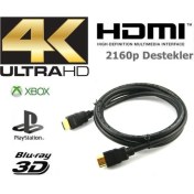 Resim Ata Elektronik 1.5 Metre 3D 4K Hd HDMI Kablo Blue Ray DVD Xbox Play Station Ps Laptop LCD LED Tv Arası Kablo 