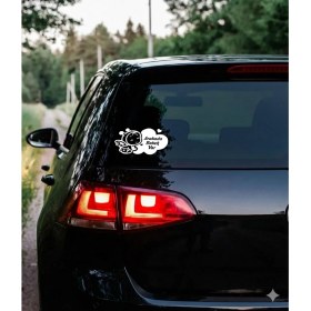 Resim Artea Arabada Bebek Var Oto Sticker 