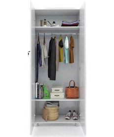 Resim ModülerDünyası Modüler Dünyası 2 Kapaklı Kilitli Gardrop Soyunma Dolabı (310699521) 