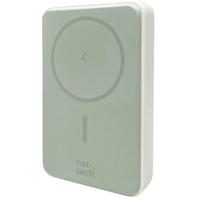 Resim Nettech Nt-pw38 15w 10000 Mah Magsafe Taşınabilir Kablosuz Hızlı Şarj Aleti Powerbank - Beyaz 