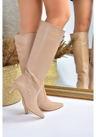 Resim Fox Shoes Ten Kısa Topuklu Kadın Çizme L882870409 