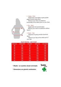 Resim Şans Kadın Büyük Beden Kırmızı Anvelop Yakalı Geniş Paçalı Tulum 65n37734-siyah Siyah 