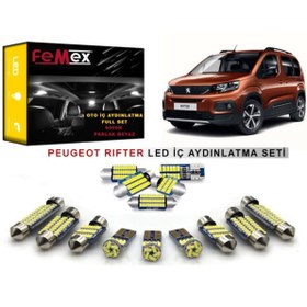 Resim FEMEX Peugeot Rifter Araçlar Için Led Iç Aydınlatma Ampul Seti Parlak Beyaz 