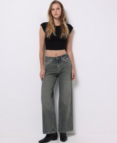 Resim Regular Fit Kadın İndigo Jean Pantolon 