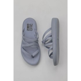 Resim Bueno Shoes Mavi Deri Kadın Parmak Arası Terlik 01WY2317 01WY2317 