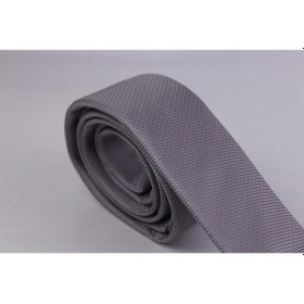 Resim Demfashion Özel Desenli Kravat Mendil Seti - Gri (533048113) Gri 