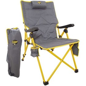 Resim Comfort Funky Chaırs 3 Kademeli Katlanabilir Kamp Sandalyesi Siyah Sarı 