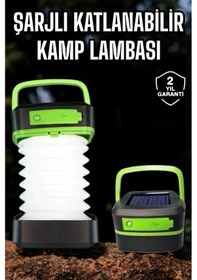 Resim Led Lamba Kamp Lambası Hafif Taşınabilir Şarj Süreli Akordeon El Fenerli Çok Renkli 