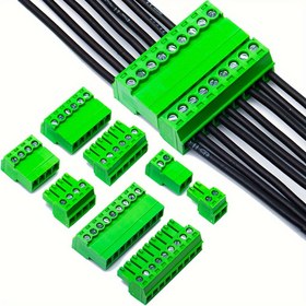 Resim 2 Çift Pitch 3.81mm Hızlı Bağlantı Terminalleri, Erkek ve Kadın, Elektrikli Vida Terminalleri Takı Bağlayıcı, PCB Panel Montaj, DIY Proje, Tel 28-16 AWG, 2Pin'den 12Pin'e, Pirinç Temas, Elektronik Bileşenler Olmadan 