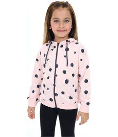 Resim Toontoy Kız Çocuk Baskılı Hırka Pudra 